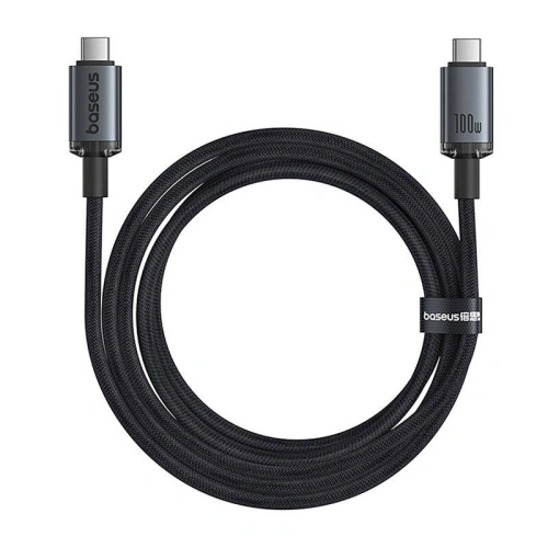 Kup Kábel Baseus Crystal Shine USB-C / USB-C 100W 1.5m 20Gbps fekete - BSU4925 - {ean13} - Sklep Home Screen