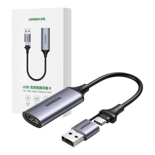 Buy UGREEN CM489 USB-A, USB-C / HDMI 4K60Hz video capture card / grabber - UGR1886 - {ean13} - Home Screen Store Europe