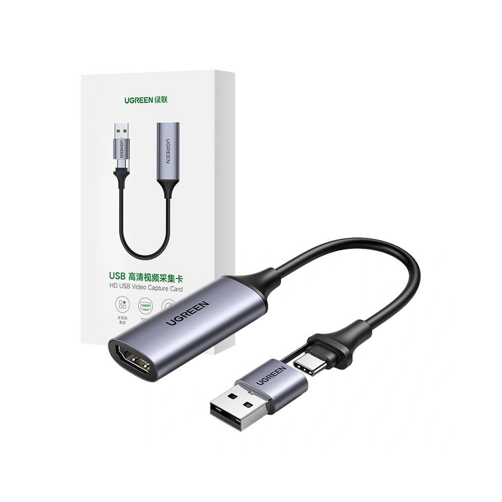 Karta przechwytywania obrazu / Grabber UGREEN CM489 USB-A, USB-C / HDMI 4K60Hz - Video - Ugreen