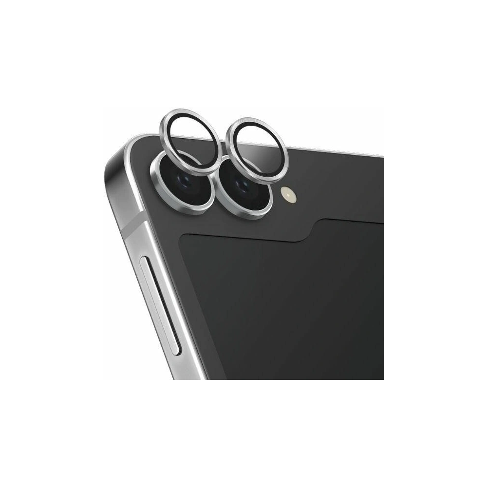 Szkło na obiektyw aparatu UNIQ Optix Aluminium Camera Lens Protector Samsung Galaxy Z Flip6 shimmer white - Galaxy Z Flip 6 - Uniq