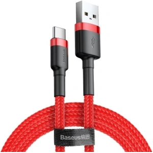 Cablu USB-C Baseus Cafule 2A 3m (roșu)