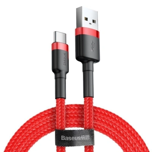 Kup USB-C kábel Baseus Cafule 2A 3m (piros) - BSU793RED - {ean13} - Sklep Home Screen
