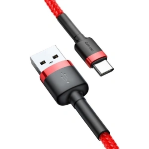 Kabel USB-C Baseus Cafule 2A 3m (czerwony)