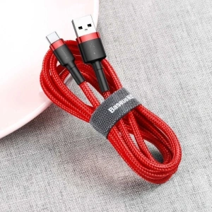 Baseus USB-C Kabel Cafule 2A 3m (rot)