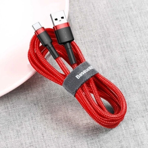 Kup Kabel USB-C Baseus Cafule 2A 3m (czerwony) - BSU793RED - {ean13} - Sklep Home Screen
