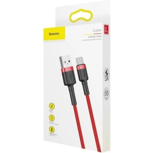Kabel USB-C Baseus Cafule 2A 3m (czerwony)