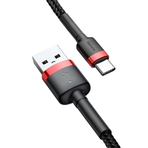 Kup Kabel USB-C Baseus Cafule 2A 3m (czerwono-czarny) - BSU794REDBLK - {ean13} - Sklep Home Screen