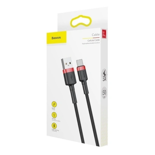 Kup Kabel USB-C Baseus Cafule 2A 3m (czerwono-czarny) - BSU794REDBLK - {ean13} - Sklep Home Screen