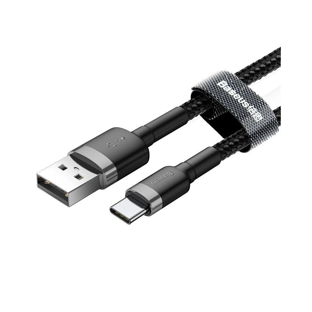 Kabel USB-C Baseus Cafule 2A 3m (szaro-czarny)