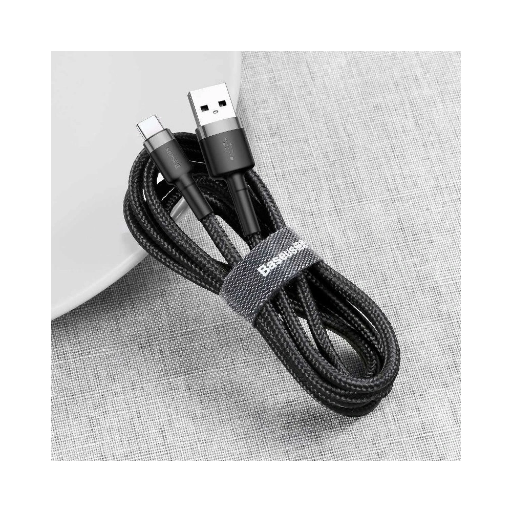 Kabel USB-C Baseus Cafule 2A 3m (szaro-czarny)