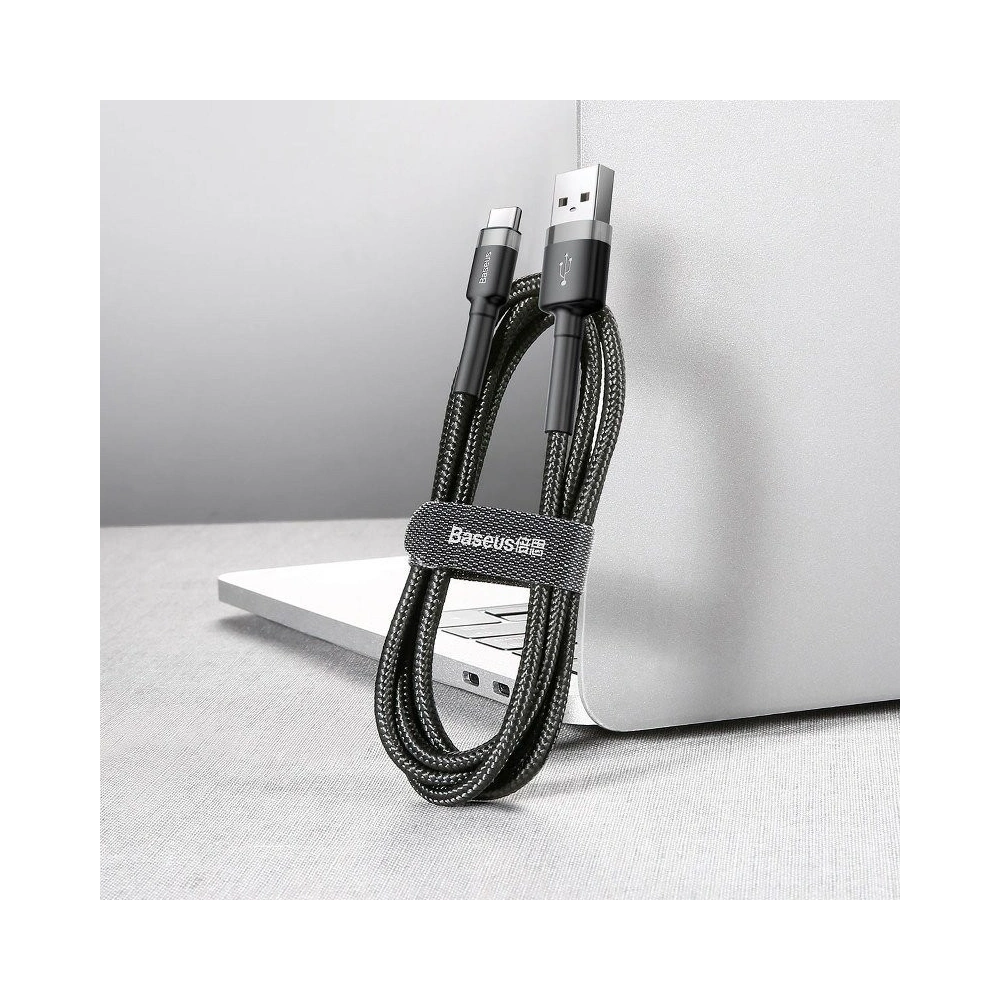 Kabel USB-C Baseus Cafule 2A 3m (szaro-czarny)