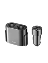 Distribuitor de priză pentru brichetă Baseus 2xUSB 3,1A 100W (negru)
