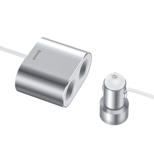 Kup Distribuitor priză brichetă Baseus 2xUSB 3,1A 100W (argintiu) - BSU798SLV - {ean13} - Sklep Home Screen
