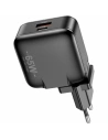Nabíječka AWEI PD55-EU GaN 65W USB-A, USB-C černá/black - Síťové - Awei