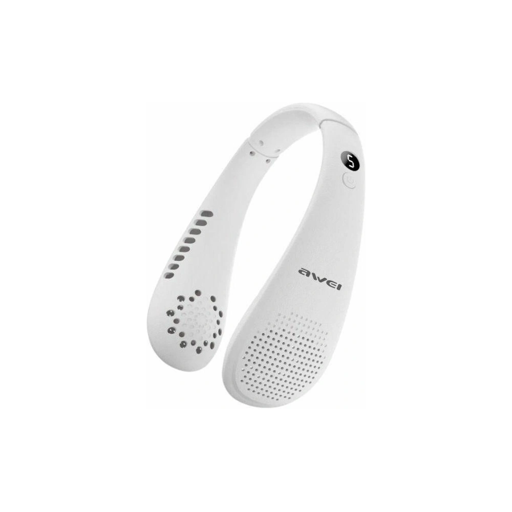 Wiatrak na szyję AWEI F31 1200mAh biały/white - Wentylatory, ogrzewacze, klimatyzatory - Awei