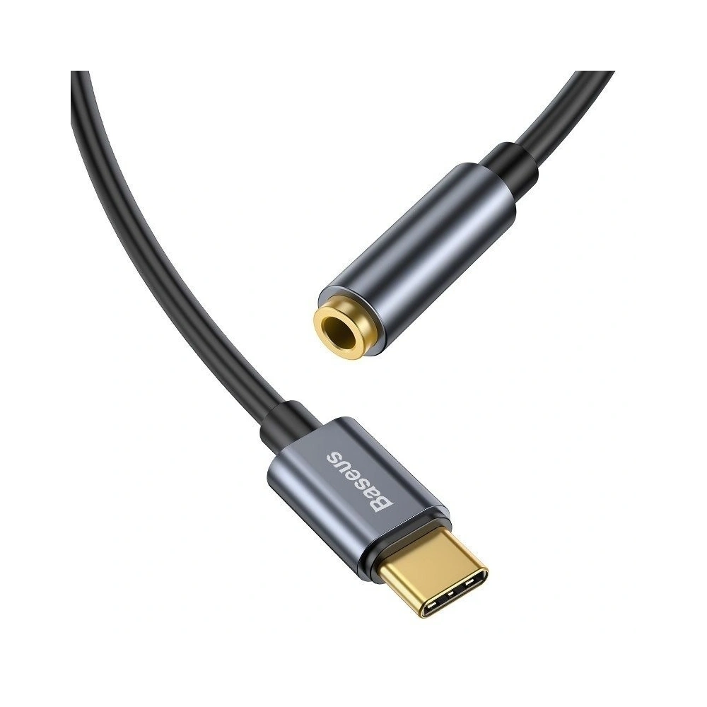 Adapter audio Baseus L54 USB-C + mini jack 3,5mm (szary)