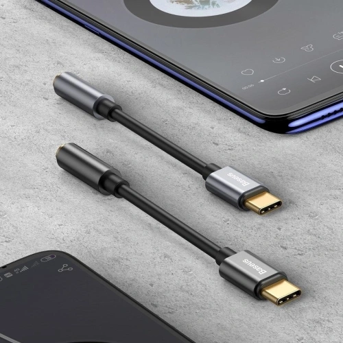 Kup Adaptér audio Baseus L54 USB-C + mini jack 3,5mm (šedý) - BSU800GRY - {ean13} - Sklep Home Screen