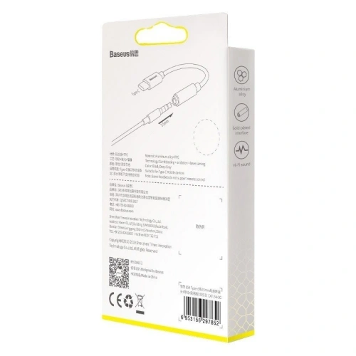 Kup Baseus Audio-Adapter L54 USB-C + Miniklinke 3,5 mm (grau) - BSU800GRY - {ean13} - Sklep Home Screen