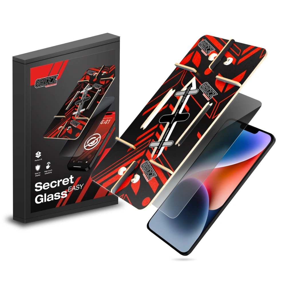 Szkło prywatyzujące GrizzGlass SecretGlass Easy do Apple iPhone 14