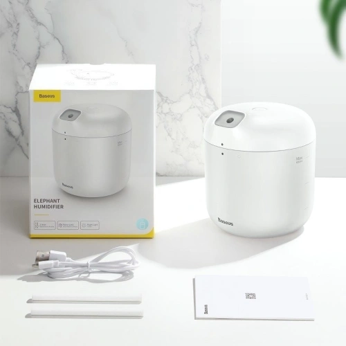 Buy Baseus Light Lamp Elephant Humidifier White - BSU802WHT - {ean13} - Home Screen Store Europe