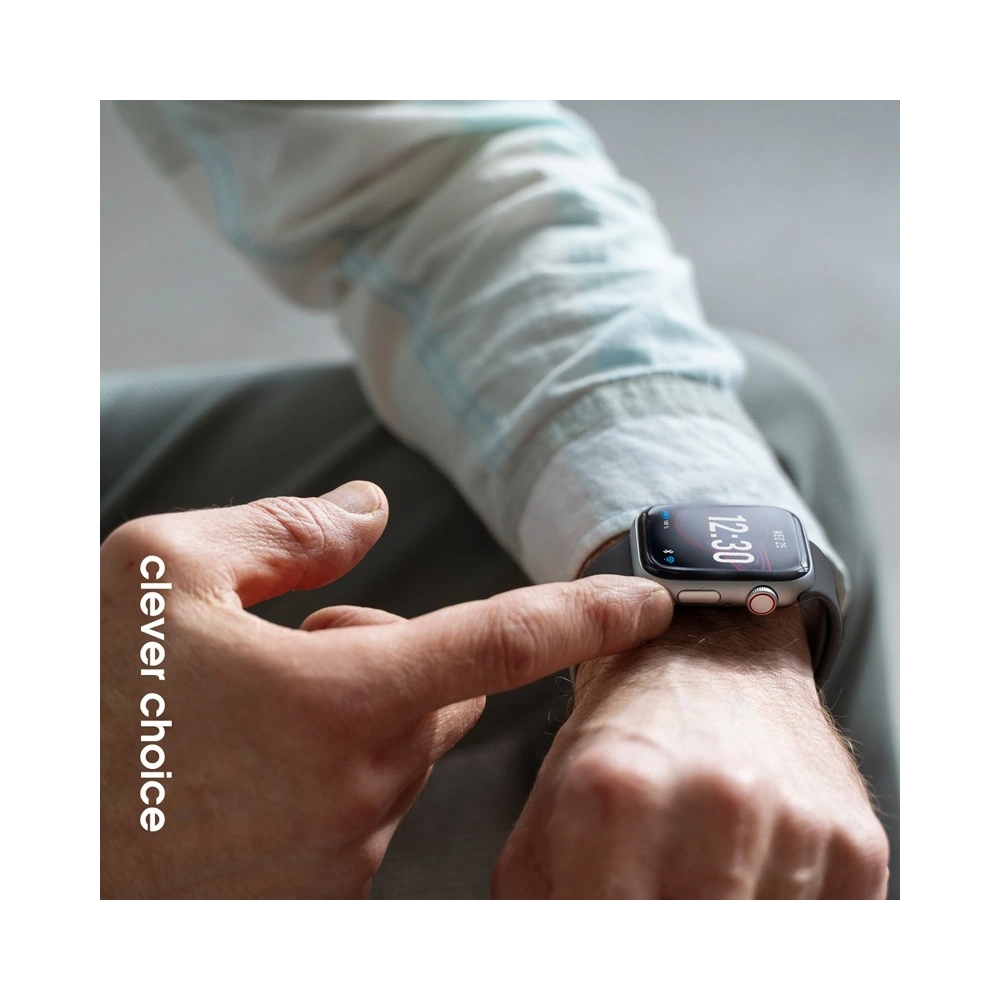 Pasek Crong Liquid Apple Watch 4/5/6/7/8/9/SE/Ultra 1/2 42/44/45/49mm grafitowy - Watch - Crong