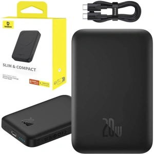 Buy Baseus Magnetic Mini wireless powerbank 6000 mAh 20W black - BSU4926 - {ean13} - Home Screen Store Europe