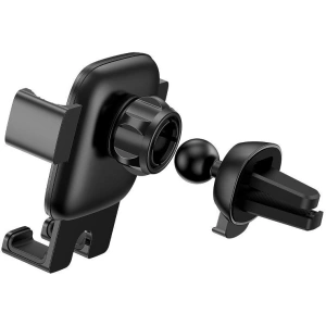Buy Baseus Cube Gravity Aluminium Car Mount Air Vent Black - BSU807BLK - {ean13} - Home Screen Store Europe