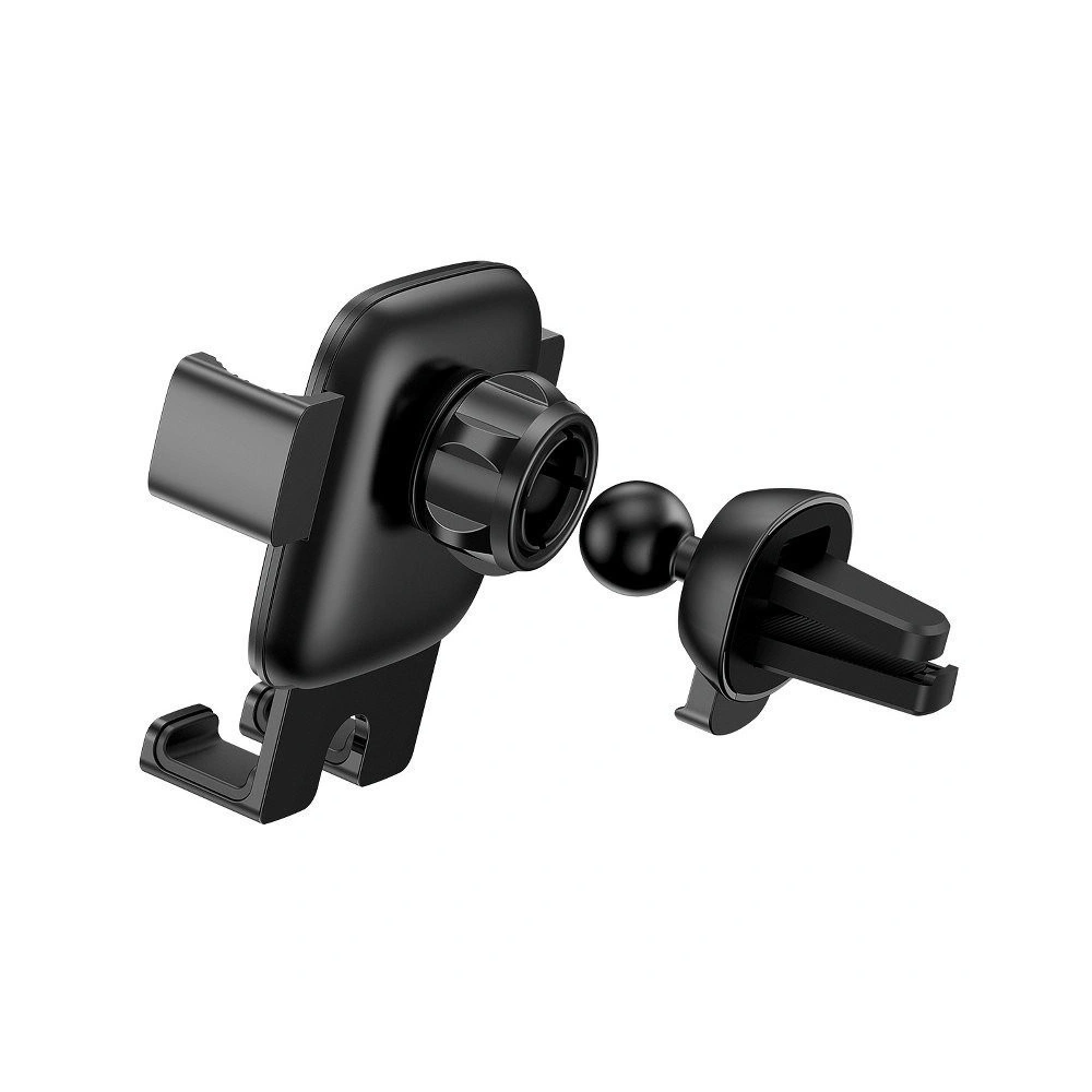 Uchwyt grawitacyjny Baseus Cube na kratkę, aluminiowy (czarny)