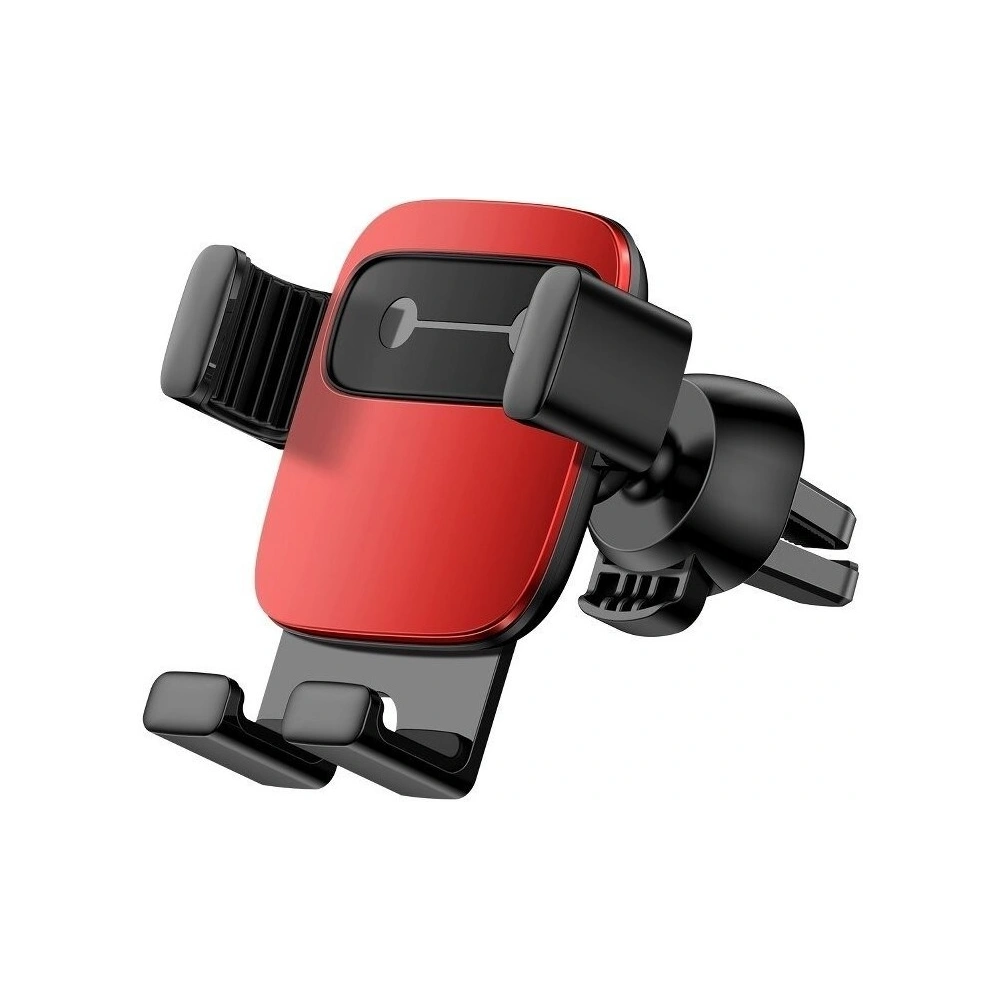 Uchwyt grawitacyjny Baseus Cube na kratkę, aluminiowy (czerwony)