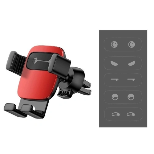 Buy Baseus Cube Gravity Aluminium Car Mount Air Vent Red - BSU808RED - {ean13} - Home Screen Store Europe