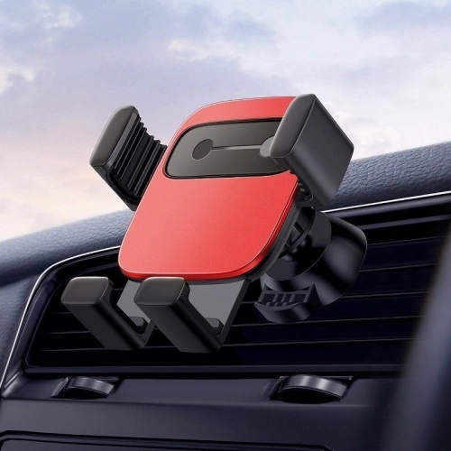 Buy Baseus Cube Gravity Aluminium Car Mount Air Vent Red - BSU808RED - {ean13} - Home Screen Store Europe