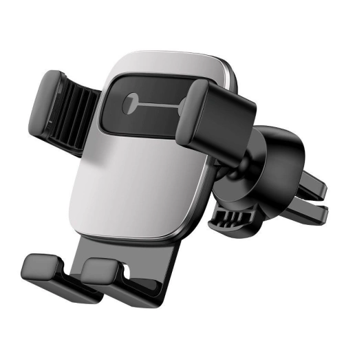 Buy Baseus Cube Gravity Aluminium Car Mount Air Vent Silver - BSU809SLV - {ean13} - Home Screen Store Europe
