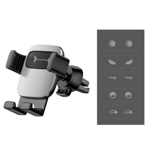 Buy Baseus Cube Gravity Aluminium Car Mount Air Vent Silver - BSU809SLV - {ean13} - Home Screen Store Europe