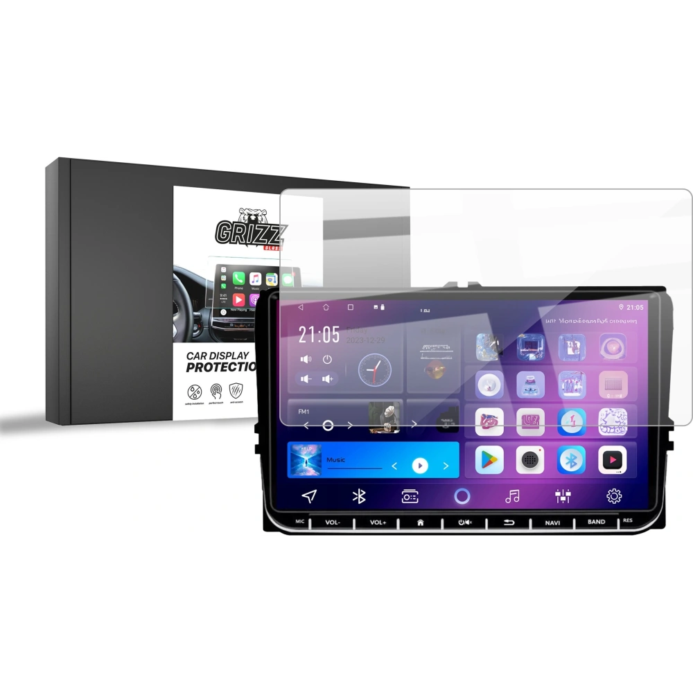 Folia ceramiczna GrizzGlass CarDisplay Protection do radia samochodowego Android 2DIN 9" Volkswagen Skoda Seat - Uniwersalne - GrizzGlass