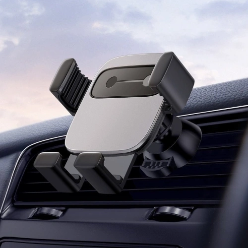 Buy Baseus Cube Gravity Aluminium Car Mount Air Vent Silver - BSU809SLV - {ean13} - Home Screen Store Europe