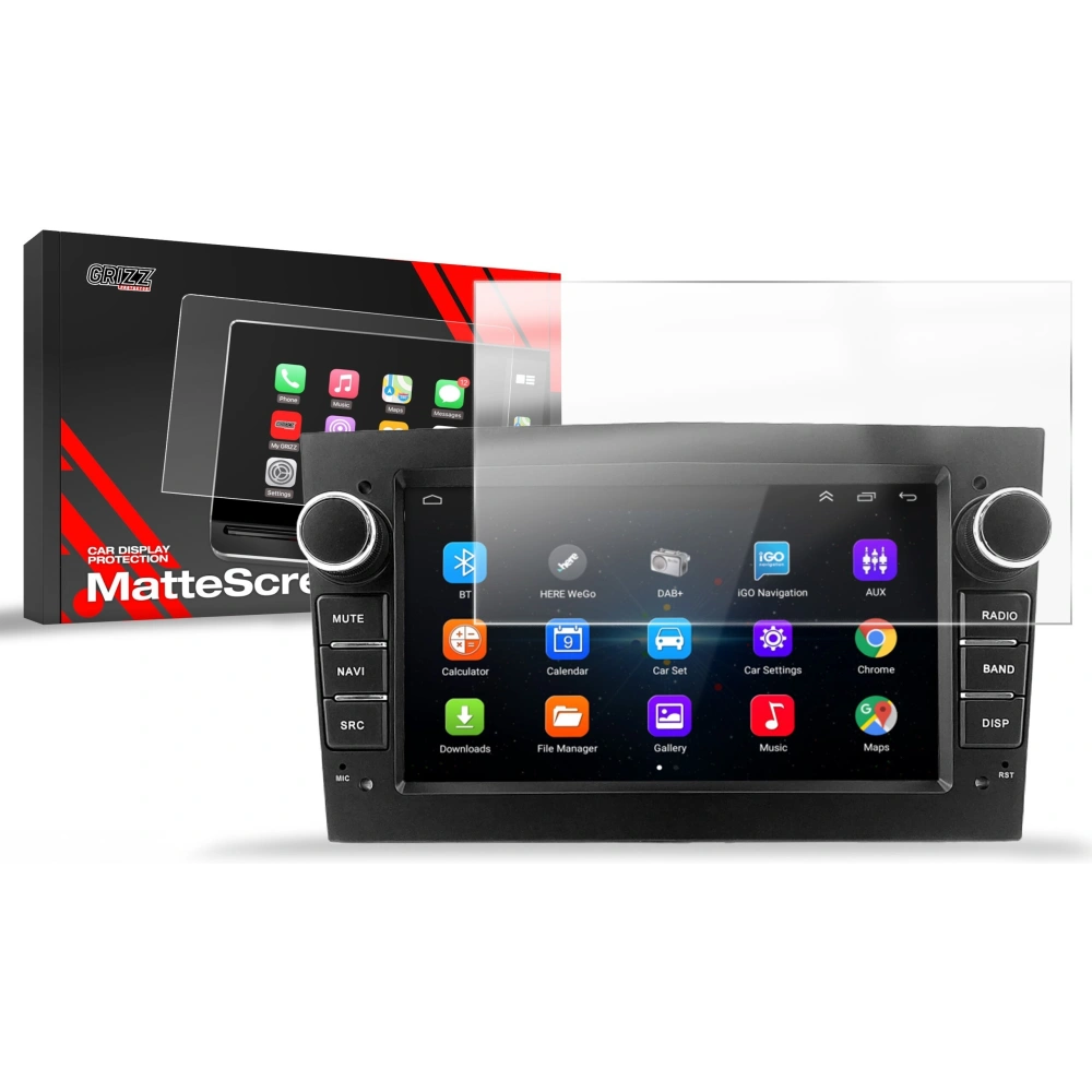 Folia matowa GrizzGlass CarDisplay Protection do radia samochodowego Android Opel 2DIN 7" - Uniwersalne - GrizzGlass