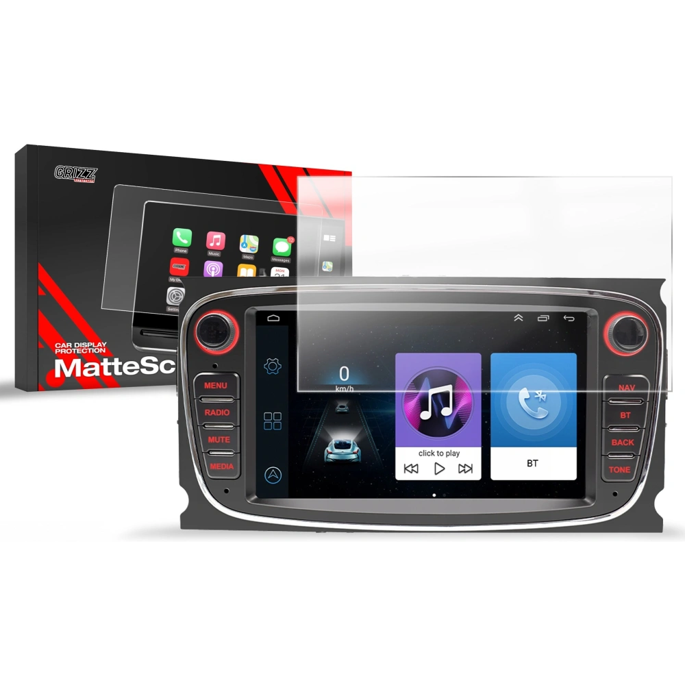 Folia matowa GrizzGlass CarDisplay Protection do radia samochodowego Android 2DIN 7" Ford - Uniwersalne - GrizzGlass
