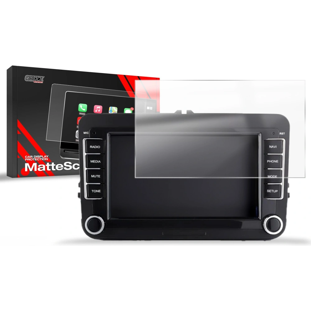 Folia matowa GrizzGlass CarDisplay Protection do radia samochodowego Android GoMedia 7021 2DIN 7" Volkswagen Skoda Seat - Uniwersalne - GrizzGlass