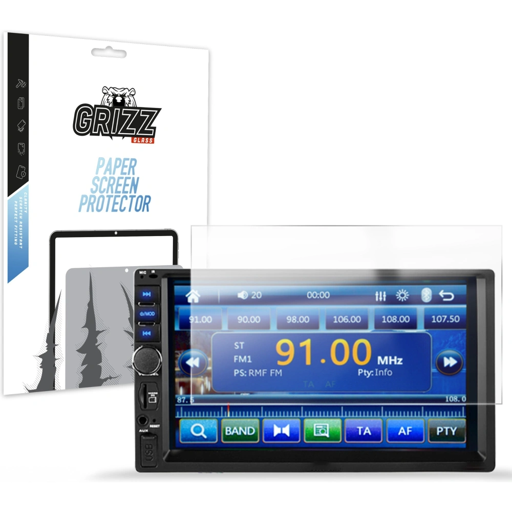 Folia matowa GrizzGlass CarDisplay Protection do radia samochodowego Android Blow BC9000 2 DIN 7" - Uniwersalne - GrizzGlass