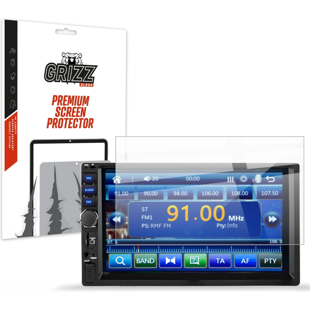 Folia ceramiczna GrizzGlass CarDisplay Protection do radia samochodowego Android Logit 2 DIN 7" - Uniwersalne - GrizzGlass