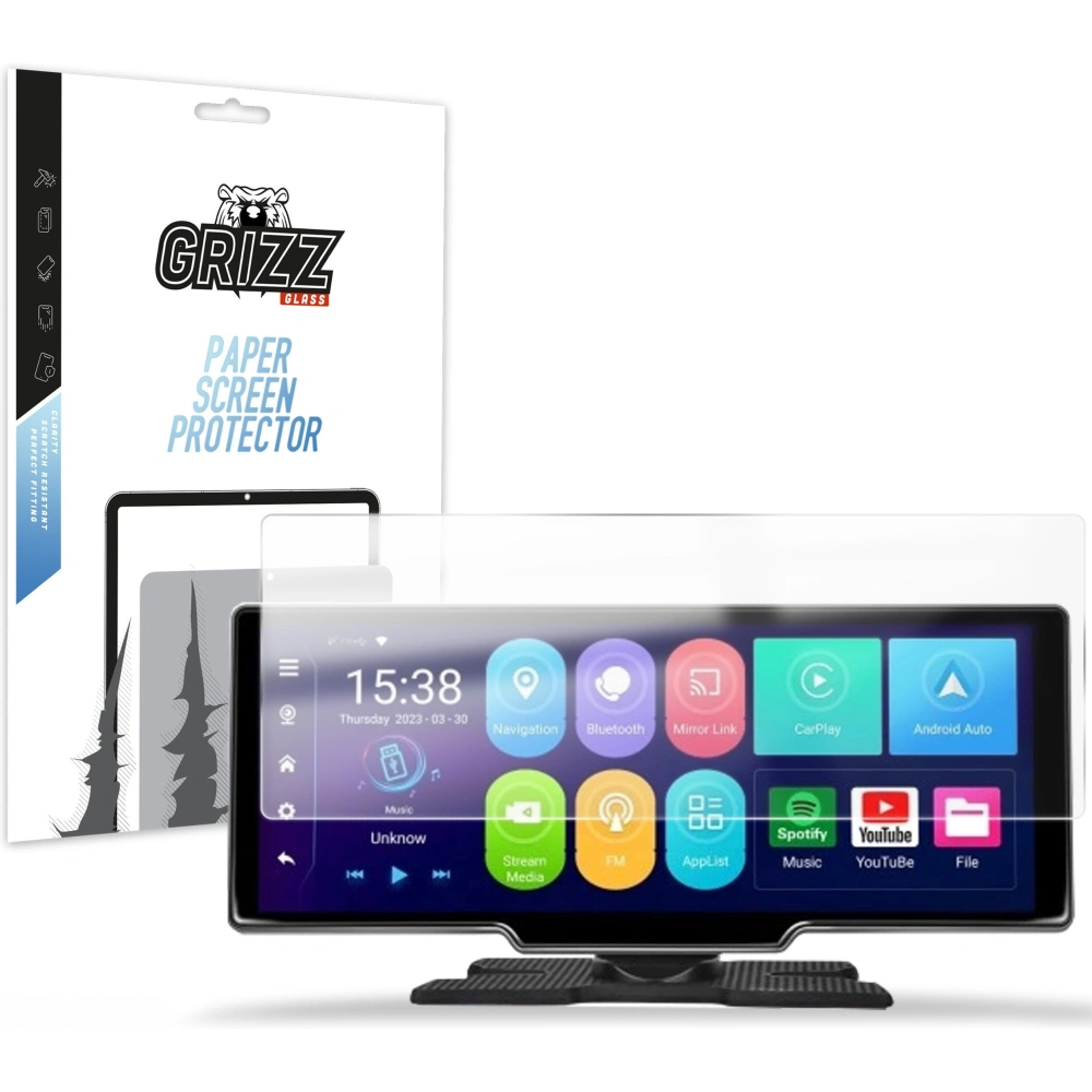 Folia matowa GrizzGlass CarDisplay Protection do radia samochodowego Android Deeped 10,26" - Uniwersalne - GrizzGlass
