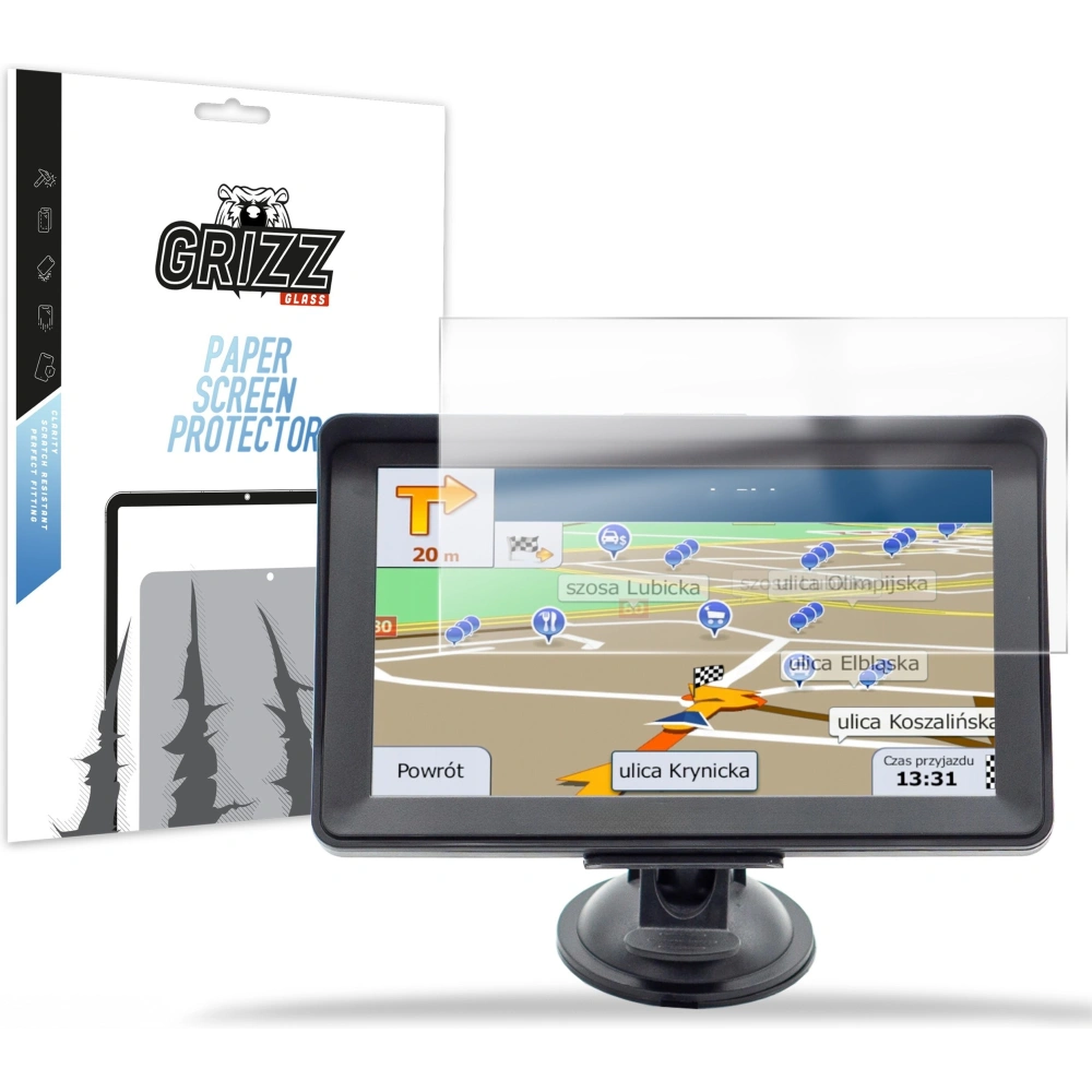 Folia matowa GrizzGlass CarDisplay Protection do nawigacja GPS 9" iGO Primo Gps4Drive 799 - Uniwersalne - GrizzGlass
