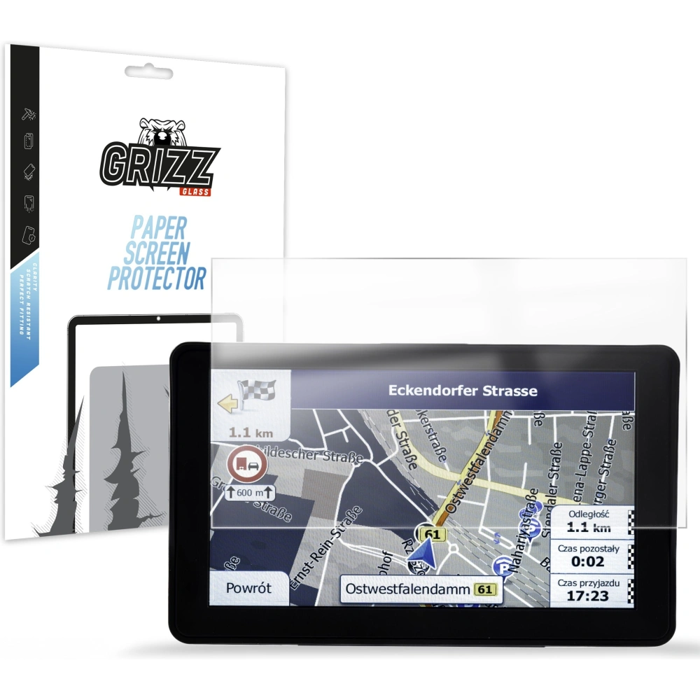 Folia matowa GrizzGlass CarDisplay Protection do nawigacja GPS 7" iGO Primo Allnoel 7012 Truck45354 - Uniwersalne - GrizzGlass