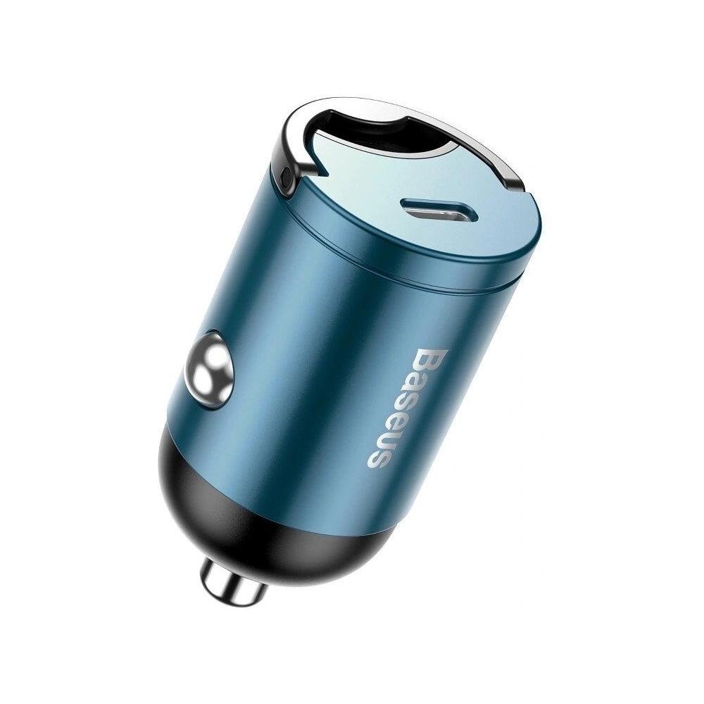 Mini ładowarka samochodowa Baseus Tiny Star USB-C, QC 4.0+, PD, 30W (niebieska)