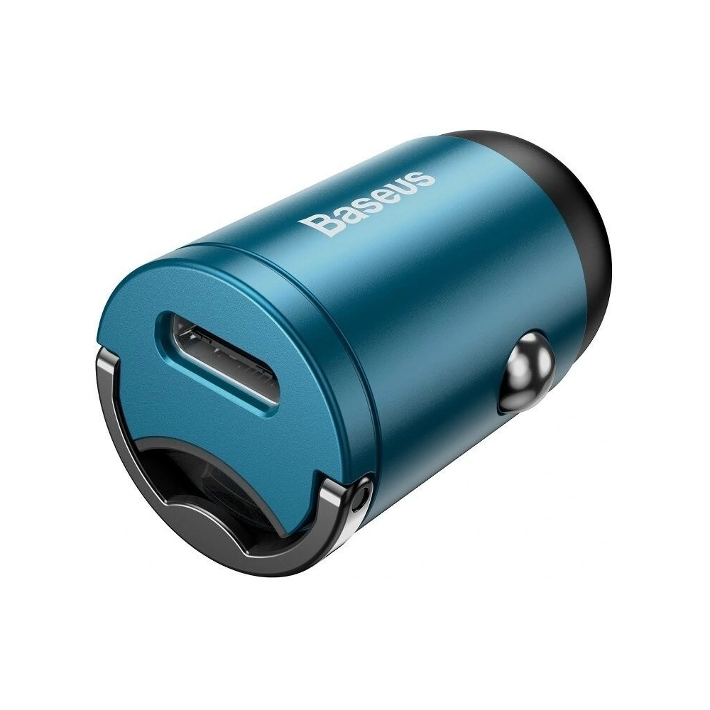 Mini ładowarka samochodowa Baseus Tiny Star USB-C, QC 4.0+, PD, 30W (niebieska)