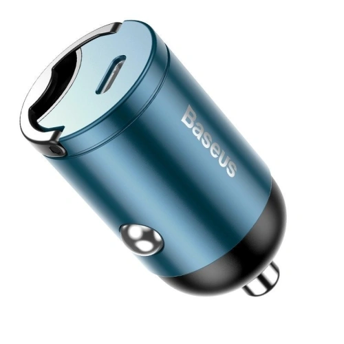 Kup Mini ładowarka samochodowa Baseus Tiny Star USB-C, QC 4.0+, PD, 30W (niebieska) - BSU821BLU - {ean13} - Sklep Home Screen