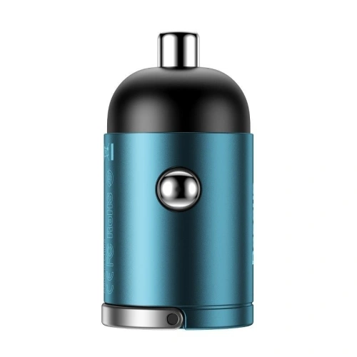 Kup Mini ładowarka samochodowa Baseus Tiny Star USB-C, QC 4.0+, PD, 30W (niebieska) - BSU821BLU - {ean13} - Sklep Home Screen