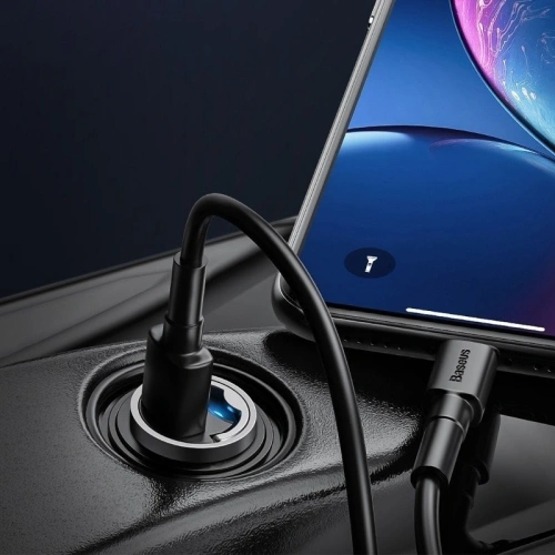 Kup Mini ładowarka samochodowa Baseus Tiny Star USB-C, QC 4.0+, PD, 30W (niebieska) - BSU821BLU - {ean13} - Sklep Home Screen