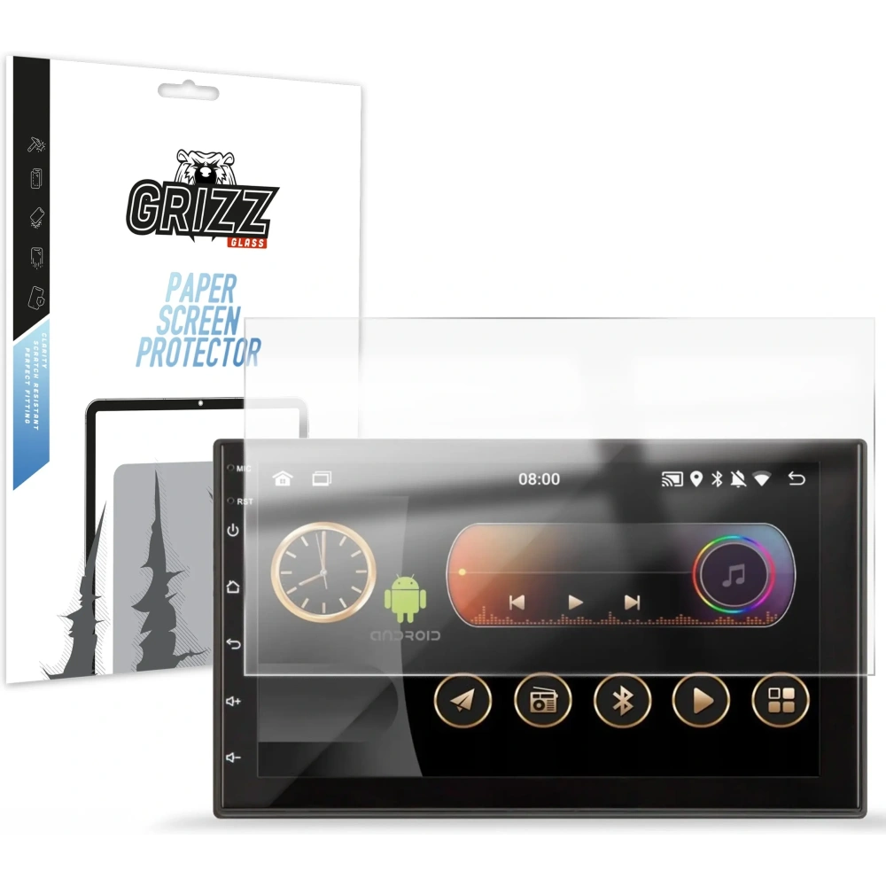 Folia matowa GrizzGlass PaperScreen do radia samochodowego Android 7" 2DIN Allnoel A3194 - Uniwersalne - GrizzGlass