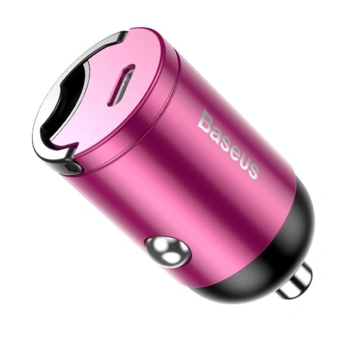 Kup Mini ładowarka samochodowa Baseus Tiny Star USB-C, QC 4.0+, PD, 30W (różowa) - BSU822PNK - {ean13} - Sklep Home Screen